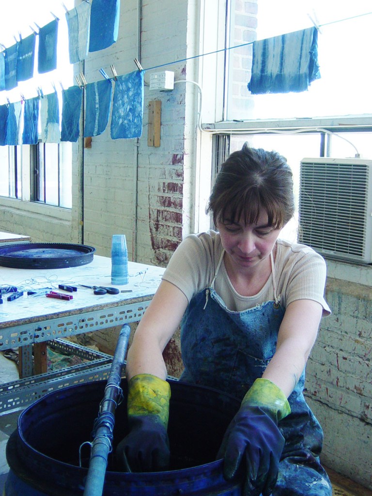 teinture indigo textile